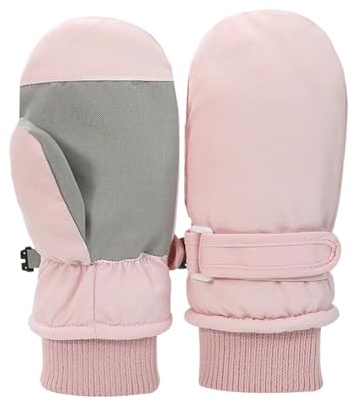 NaLatia Walking - Guanti invernali per bambini, neve, sci, tempo freddo, per lo smart board, per ragazzi e ragazze