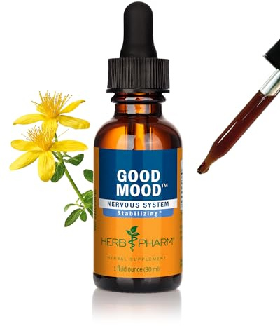 Herb Pharm Good Mood Liquid Herbal Formula with St. John's Wort for Healthy Emotional Balance - 1 Ounce