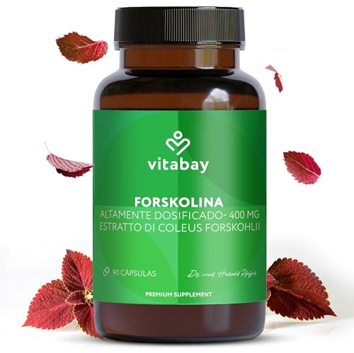 Vitabay Forskolina 400 mg alto dosaggio – 90 capsule vegane
