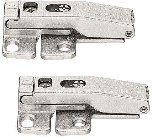 2 Stück - Klappen-Scharnier verstellbar Mittelscharnier für Klappenbeschläge Senso | Mittelband für Klappen aus Holz und Aluminium | Stahl vernickelt | Möbelbeschläge von GedoTec®