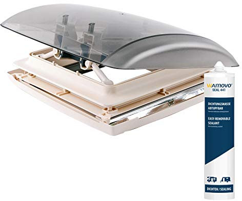 MPK Dachfenster Dachhaube Vision Vent S pro klar 28x28 cm Dachstärke 24-46 mm 27P inkl. Dichtmittel