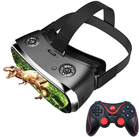 Cuffie 3D per realtà virtuale Nibiru Android All-In-One HD VR Occhiali con Gamepad, Wireless WIFI Bluetooth Smart occhiali casco per HDMI 2K Film IMAX Videogiochi