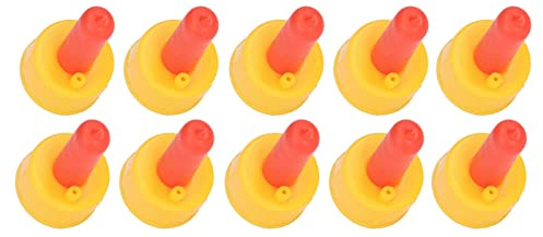 10 Tetinas Pritchard, Tetinas de Goma Suave a Prueba de Fugas para Animales Pequeños con Válvulas de Aleteo, Botella de Rosca, Tetinas de Silicona para Beber Leche de Vaca Pequeña para Cabras, Cordero