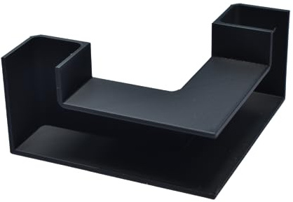 Chatelet Aquarium Underground Tunnel | Fish & Shrimp Hideout for Aquariums | Unique Underground Viewing Tunnel | Made in USA (Corner Tunnel, Black)