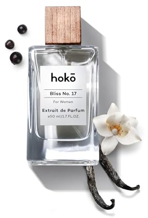 HOKO Bliss Womens Perfume, Extrait de Parfum (1.7 Oz) - Inspired by La Vie Belle, Iris Vanilla, Jasmine, Patchouli & Black Currant - Clean, Vegan + Cruelty Free