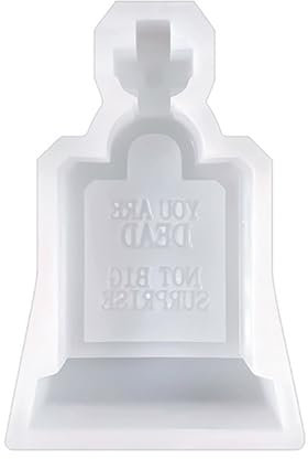 Stampo in silicone per Halloween, Horror, pietra tombale, croce, sapone, gesso, decorazione per la casa, stampi in silicone per resina