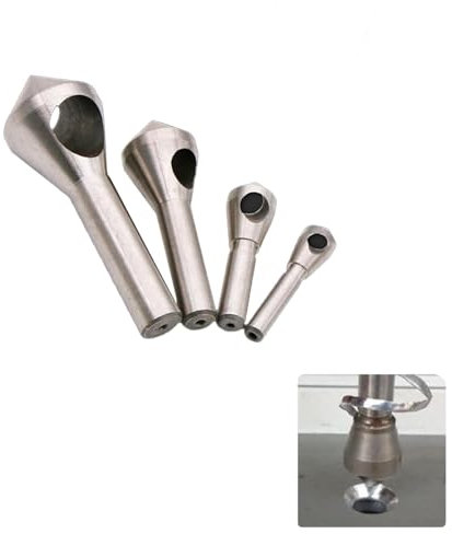 NIYATA 4Pcs Countersink Bit Set for Steel, Metal, Wood, Plastic, Aluminum, Thin Iron Plate (Silver)