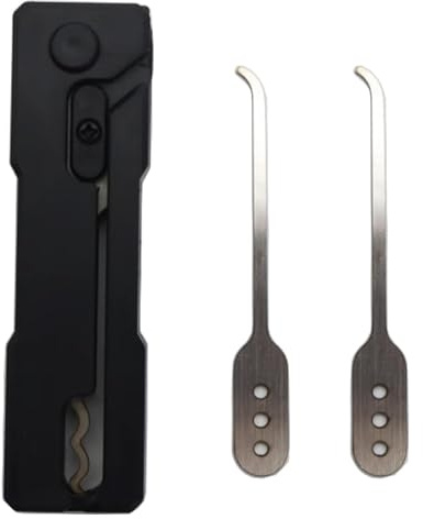 Alriedy Kit d'outils d'ouverture de porte, portable, pliable, kit de crochetage de serrure en plein air, convient pour les débutants et les serruriers professionnels.