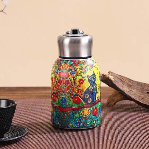 Thermos portatile alla moda, bottiglia d'acqua isolata in acciaio inox, thermos a tenuta stagna, tazza da tè isolata portatile con infusore integrato, adatta per palestra, turismo e ufficio