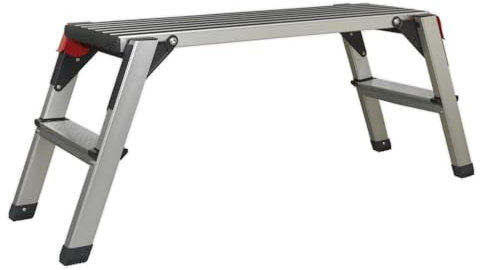 Sealey 4-Way Aluminium Adjustable Height Folding Platform Ladder EN 131 - AFPL2
