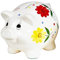 Porzellan Sparschwein Blumen