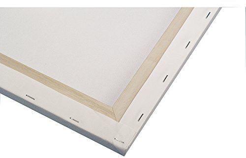 Rayher Toile d’artiste, blanche, 1 pce., 30X40X1,7cm, 100% coton, 330g/m2, pré-étirée, châssis en bois entoilé, peinture artistique-6158600