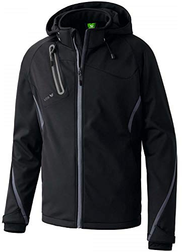 Erima Giacca Tecnica Softshell Giacca, Unisex – Adulto, Nero/Antracite, S