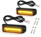 2x 9cm LED COB Warnlicht 12V 24V Stroboskoplicht Warnung Beacon Blinklichter mit E-Mark Blitzmodul Notfall Licht Achtung Blinklicht für Emergency, Repair, Escort Vehicles, Roof Rack