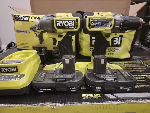 ONEAND HP 18V BRUSHLESS Cordless 1/2 in. Drill/Driver and Impact Driver KIT W/2 2.0 AH BA