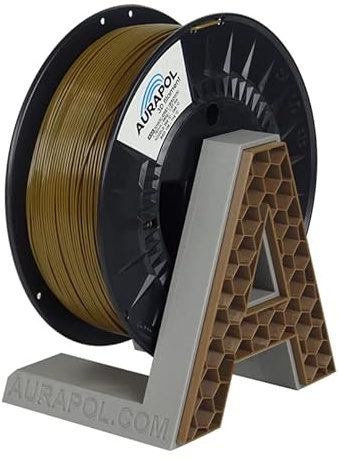 AURAPOL ASA Filament 1.75 mm, 850 g 3D Drucker Filament mit Präzision 1,75 mm +/- 0,02 mm, Premium 3D Filament kompatibel mit den meisten FDM(FFF)-3D-Druckern und 3D-Stiften, Khaki