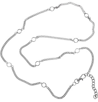 Urban Classics Unisex Universe Body Chain Gürtel, Silver, S/M