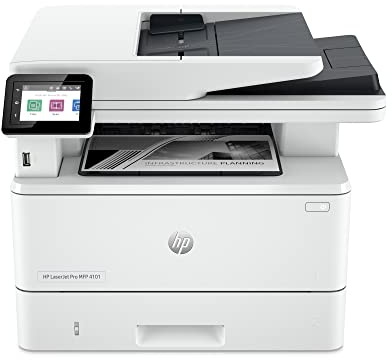 HP LaserJet Pro MFP 4101fdw Wireless Black & White Printer with Fax (Renewed)
