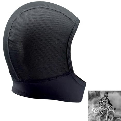 Batheidon Dünn Sturmhaube Sommer Atmungsaktiv Komfortable Gesichtshaube Sturmmaske für Motorrad, Fahrrad, Herren, Damen, Sport und Wandern,Motorrad Sturmhaube Sommer,46 * 25cm