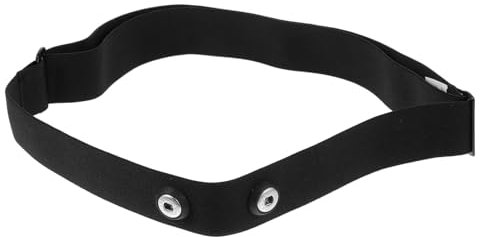 GOOHOCHY Correa De Pecho Para Monitor Ajustable Negra Banda Elástica Suave Para Deportes Running Ciclismo Fitness Sensor De Frecuencia Cardíaca Para Entrenamiento