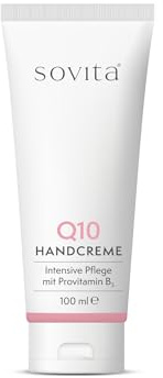 sovita Q10 Handcreme mit Panthenol für gepflegte & geschmeidige Hände | Intensive Pflege bei trockener & beanspruchter Haut | Schnell einziehend & nicht fettend | 100ml