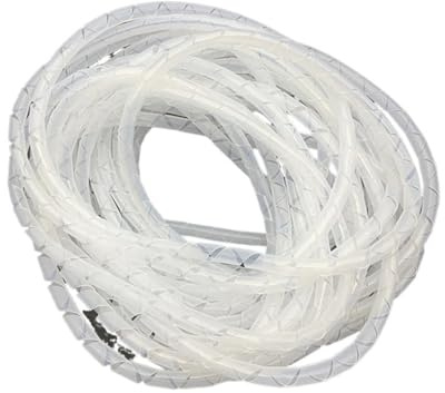 Trådlindning Mantel Lindningsrör Spirallindning Datorlinje Bunthanteringshylsa Kabelorganisatör Rörskydd(8mm 12 Meter)
