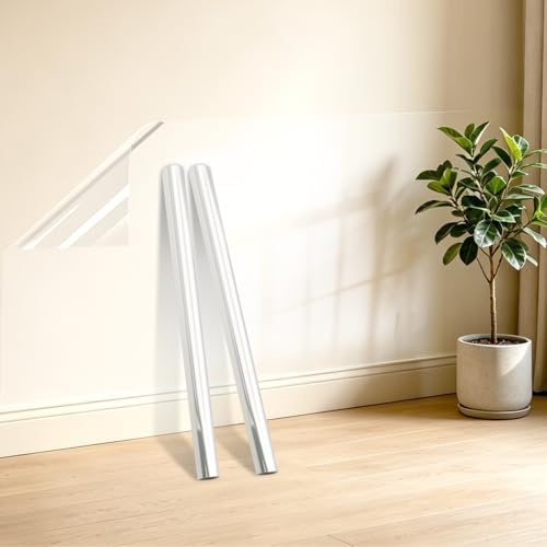 SPOKKI Film de protection mural électrostatique transparent - 60 x 1000 cm - Pour crédence de cuisine - Imperméable - Pour murs, cuisine, meubles, bureau, école