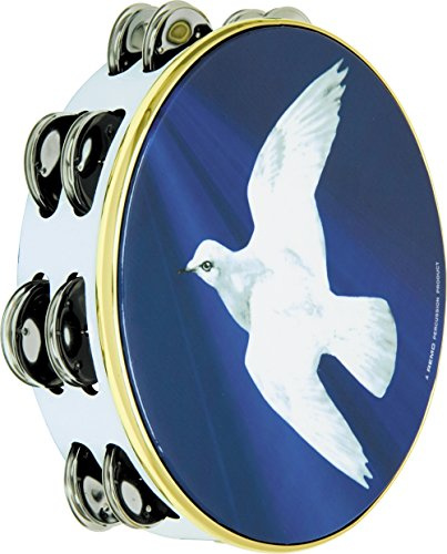 Remo TA-9108-18 Praise Tambourine - Religious Dove, 8