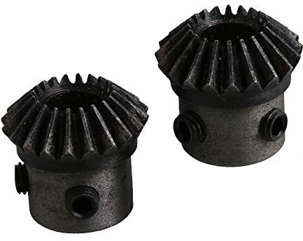 CNBTR 45 Stahl Silber 8 mm Lochdurchmesser Kegelrad 20 Zähne 2 Stück