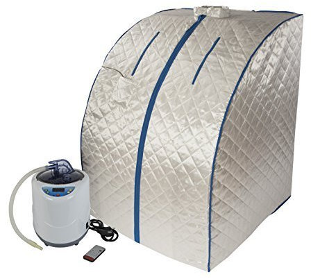 Dampfsauna, Stecksauna mit Dampferzeuger 2 Liter 1000 Watt mit drahtloser Fernbedienung