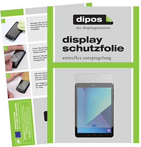 dipos I 2X Schutzfolie matt kompatibel mit Samsung Galaxy Tab S3 Folie Displayschutzfolie