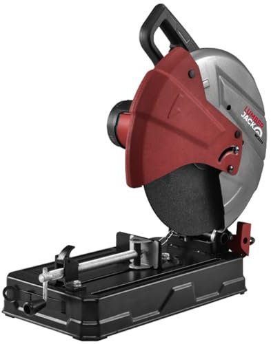 Lumber Jack MCS355 14 Metal Cutting Saw 2600W 355mm Abrasive Disc, 3600RPM Cross Cut, Adjustable Height Stop, Quick Release Clamping Mechanism