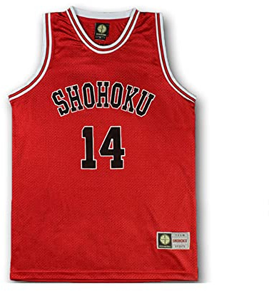 FLOORSOUTH 14th Jersey Hisashi Mitsui Cosplay Baloncesto Jersey Rojo
