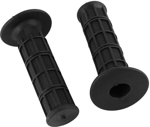AOWINHIT 1 Paar 22/25 Mm Universelle rutschfeste Silikon-Motorrad-Lenker-Handgriffe, Paar Sicheres Fahren, 7/8 Zoll (Schwarz),Motorradlenker