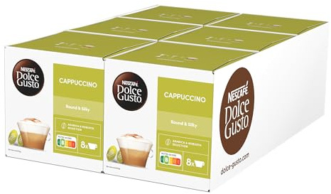 NESCAFÉ DOLCE GUSTO Cappuccino Kaffeekapseln 6er Pack (6 x 16 Kapseln)