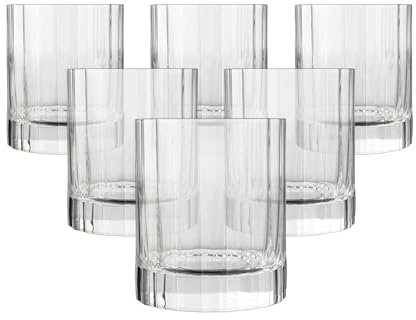 Bormioli Bach Confezione 6 Bicchieri Whisky, 7,5x7,5x9 cm, 6 unità