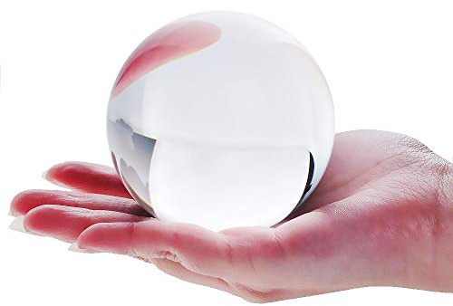 Clear Acrylic Contact Juggling Ball 4 - 100mm Great for Beginners, isolations, Body Rolls and Head balances