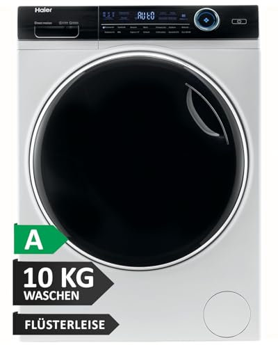 Haier I-PRO SERIE 7 HW100-B14979 I Frontlader Waschmaschine 10kg I Washing Machine mit A-Effizienz, 1.400 U/Min. & leisem Direktantrieb I Inkl. Dampffunktion, Selbstreinigungssystem & Refresh-Programm