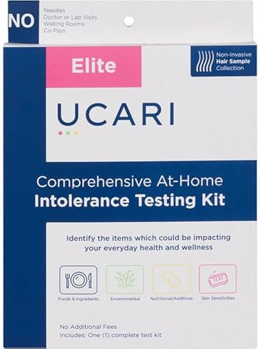 UCARI Sensitivity Test for Humans | Screens for 1500+ Intolerances | Food & Nutritional Analysis | Non Invasive Home Test Hair Sample Method | Results in 48 Hours | Adults & Kids