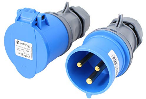 TPelectric CEE Stecker Kupplung Set 32A 3-Polig