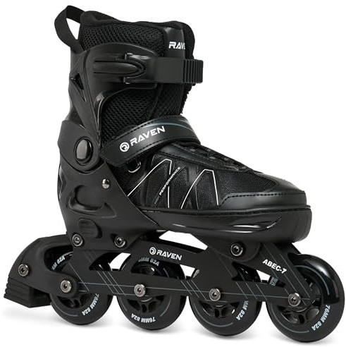 RAVEN - Inline-skridskor för barn och vuxna - Roller Skates för barn och vuxna - ABEC-7-lager, gummihjul