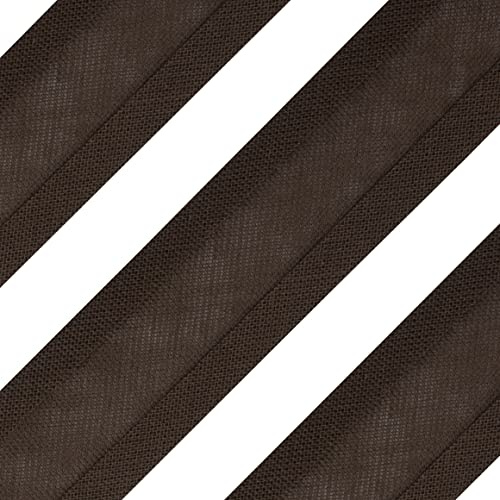 Realm Bias Binding Tape, Cotton, 1 Inch / 25mm - 5 Metres (Khaki)