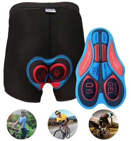 TIYGHI Cycling Shorts 20D Gel-Cushioned Cycling Shorts Shockproof Underwear For Road Bike MTB Mountain Men's Fully Breathable Cycling (Color : C, Size : 5XL)
