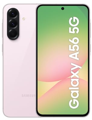 Samsung Galaxy A56 5G AI Smartphone ohne Vertrag, Simlockfreies AI Handy mit Android, 8 GB RAM, 128 GB Speicher, 50-MP-Kamera, Awesome Pink, 2,5 Jahre Herstellergarantie [Exklusiv auf Amazon]