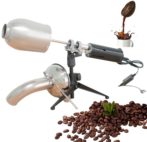 Torréfacteur électrique en acier inoxydable avec vitesse réglable, grande capacité pour une torréfaction parfaite à la maison et au café