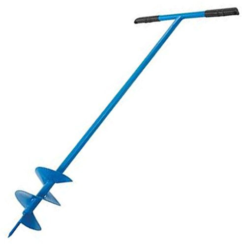 5” (127mm) STEEL Post/Pole Hole Auger Digger – Tubular Handle, Rotation, 1.1m Long – Gardener, Landscaper, Worker, Ground - Loops