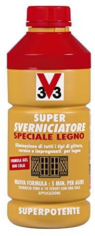 V33 Sverniciatore Formula Gel Ad Azione Profonda Specifico Legno 1 Lt