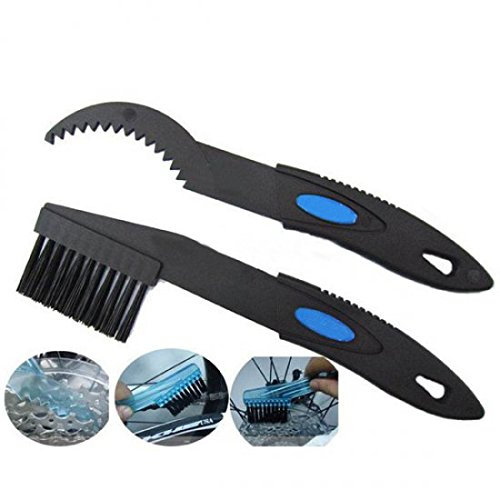 System-S Fahrrad Kettenreiniger 2er Set Bürste Pinsel Fahrrad-Kassette Reinigung Reinigungsbürste