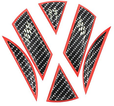 Finest Folia 3D emblem gelklistermärke bak DM001 (kol svart röd)