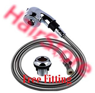 Cabezal de ducha de doble función, alcachofa y manguera para lavabo de salón de peluquería, lavado del cabello